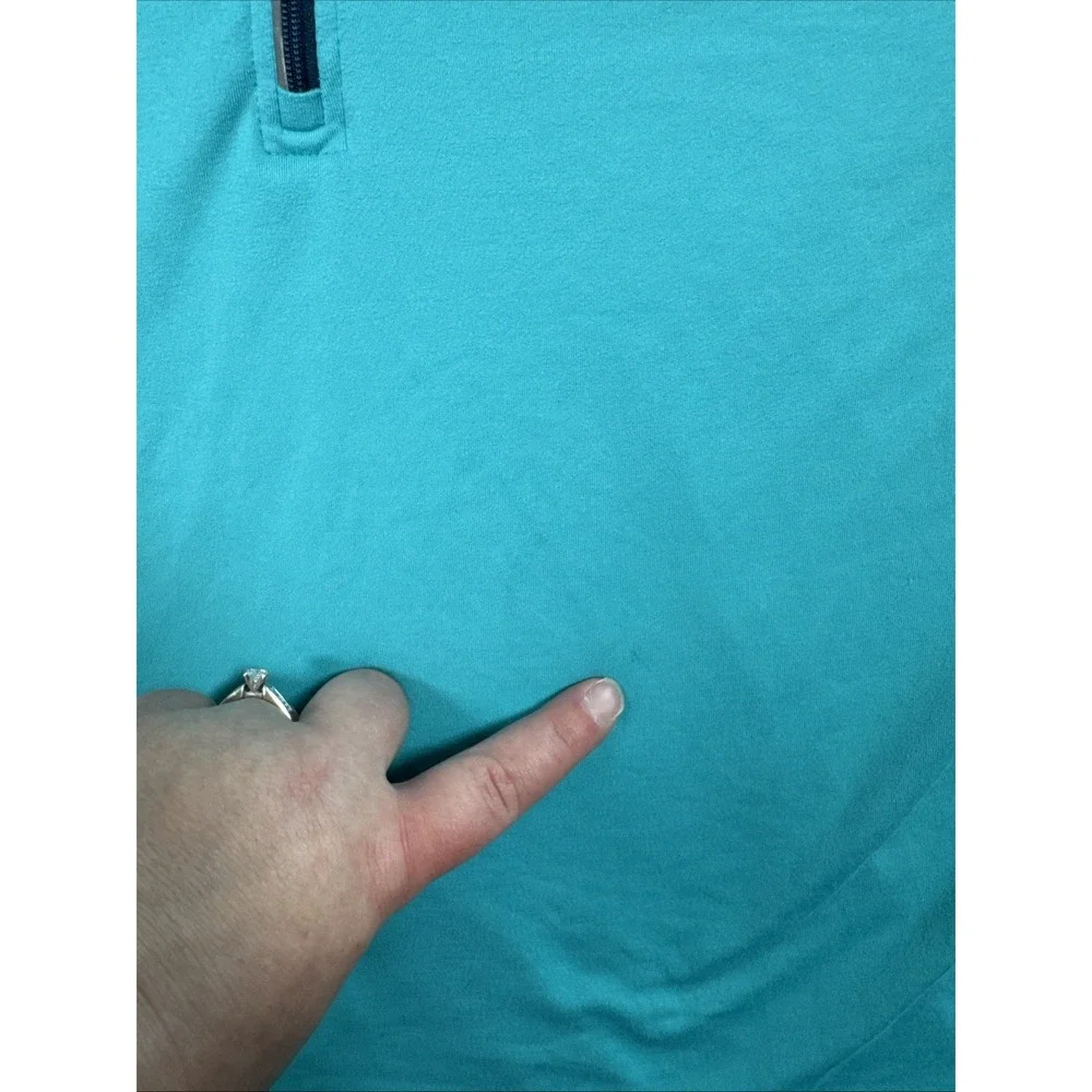 Nike Element 1/4 Zip Running Top Mens XL Aqua Blue Dri-Fit 684523-301